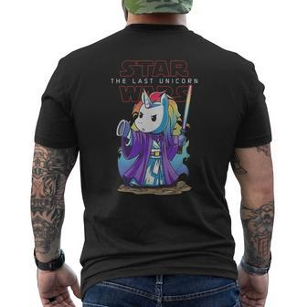 Unicorn Wars Mens Back Print T-shirt - Thegiftio UK