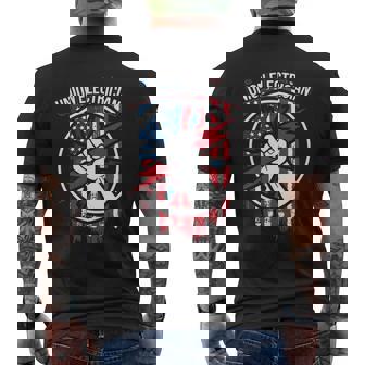Union Electrician For American Electricians Men's T-shirt Back Print | Mazezy