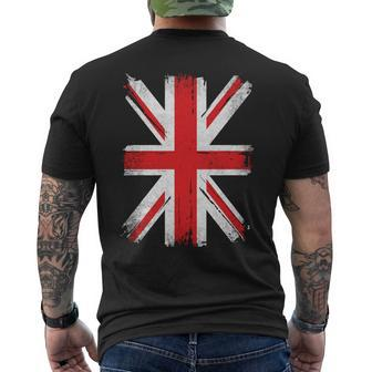 Union Jack Vintage British Flag Cool Britannia Union Jack Men's T-shirt Back Print - Thegiftio UK