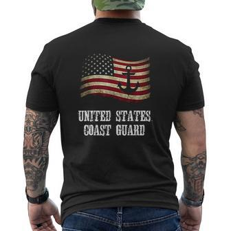 United States Coast Guard Mens Back Print T-shirt - Thegiftio UK