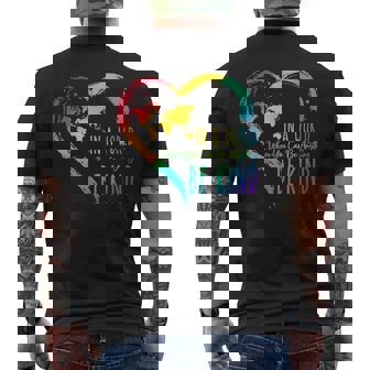 Unity Day Heart Men's T-shirt Back Print | Mazezy