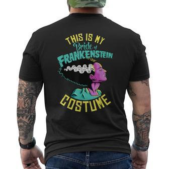 Universal Monsters Frankenstein Bride Costume Men's T-shirt Back Print - Monsterry CA