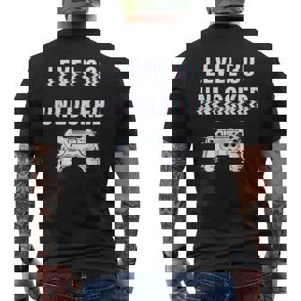 Unlocked Level 30 Birthday Video Game Controller Men's T-shirt Back Print - Thegiftio UK