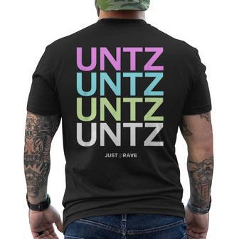 Untz Untz Rave Festival Techno T-Shirt mit Rückendruck - Seseable