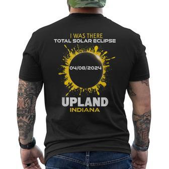 Upland Indiana Total Solar Eclipse 2024 Men's T-shirt Back Print - Thegiftio UK