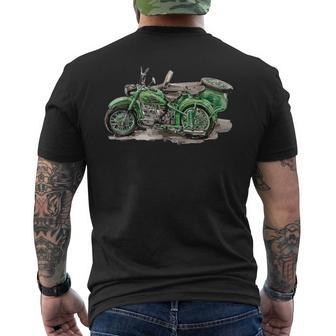 Ural Motorcycle Offroad Motorcyclist Men's T-shirt Back Print - Monsterry UK
