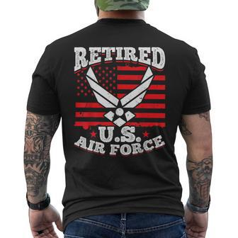 Us Air Force Veteran Retired Us Air Force Men's T-shirt Back Print - Monsterry