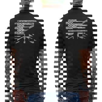 Us Flag British Union Jack Flag Usa Uk American England Men's T-shirt Back Print - Thegiftio