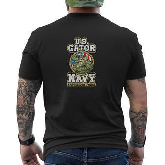 Us Gator Navy Amphibious Force Mens Back Print T-shirt - Thegiftio UK