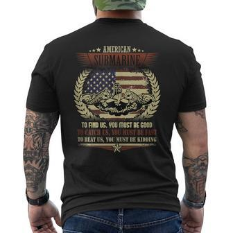 Us Military Submarine For A Veteran Submariner Men's T-shirt Back Print - Monsterry AU