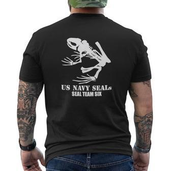 Us Navy Seals Frog Skeleton Mens Back Print T-shirt - Seseable