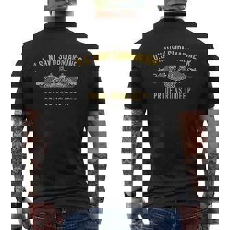 Us Navy Sub Veteran Submariner Mens Back Print T-shirt - Thegiftio UK