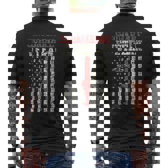 Us Navy Submarine Veteran Usa Flag Vintage Submariner Mens Back Print T-shirt - Thegiftio UK