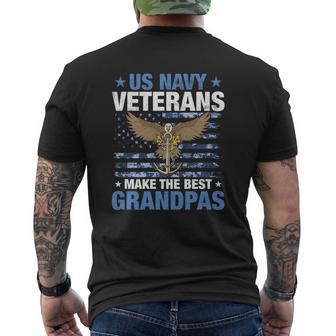 US Navy Veterans Make The Best Grandpas Cool Idea Mens Back Print T-shirt - Thegiftio