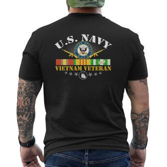 Us Vietnam Veteran Usa Flag Vietnam Vet Mens Back Print T-shirt | Mazezy