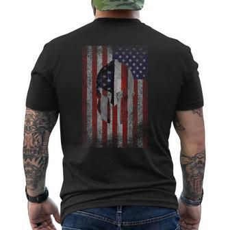 Usa American Grunt Spartan Style T-Shirt mit Rückendruck - Seseable