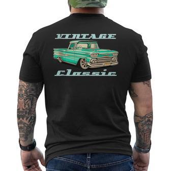 Usa Classic Trucks 1960 C10 Sure Looks Good Pickup Men's T-shirt Back Print - Monsterry AU