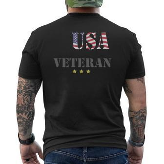 Usa Veteran Mens Back Print T-shirt | Mazezy UK