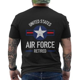 Usaf Retired Air Force Military Retirement Hoodie Mens Back Print T-shirt - Thegiftio