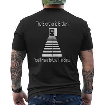 Use The Steps Aa Na Anonymous T 12 Step Recovery Zip Mens Back Print T-shirt - Thegiftio UK