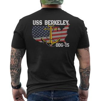 Uss Berkeley Ddg-15 Destroyer Veteran Day Father Grandpa Dad Men's T-shirt Back Print - Monsterry UK