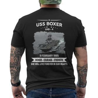 Uss Boxer Lhd Men's T-shirt Back Print | Mazezy AU