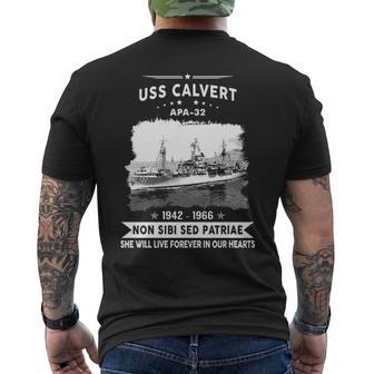 Uss Calvert Apa Men's T-shirt Back Print | Mazezy