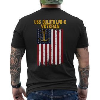 Uss Duluth Lpd-6 Amphibious Transport Docks Veterans Day Mens Back Print T-shirt - Thegiftio