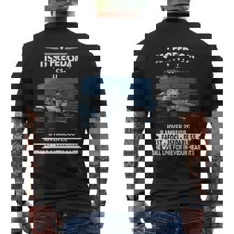 Uss Freedom Lcs Men's T-shirt Back Print | Mazezy