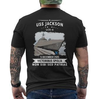 Uss Jackson Lcs Men's T-shirt Back Print | Mazezy