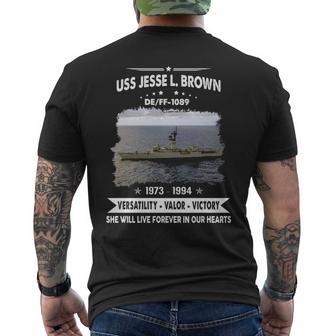 Uss Jesse L Brown Ff Men's T-shirt Back Print | Mazezy DE