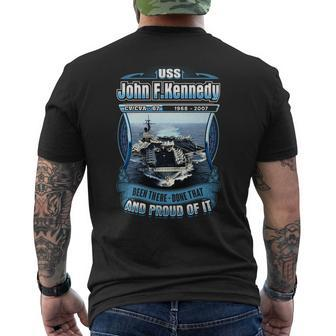 Uss John F Kennedy Been There Done That And Pround Of It Mens Back Print T-shirt - Thegiftio