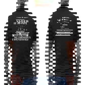 Uss Mathews Aka Men's T-shirt Back Print | Mazezy
