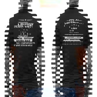 Uss Meeker County Lst Men's T-shirt Back Print | Mazezy