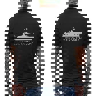 Uss Nevada Bb-36 Mens Back Print T-shirt - Thegiftio