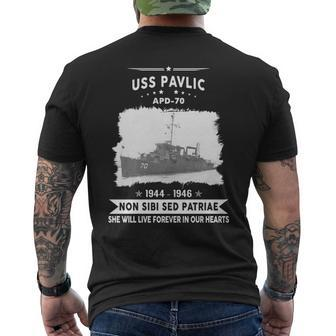 Uss Pavlic Apd Men's T-shirt Back Print | Mazezy