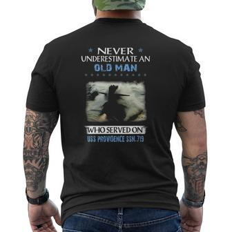 Uss Providence Ssn-719 Submarine Veterans Day Father Day Mens Back Print T-shirt | Mazezy UK