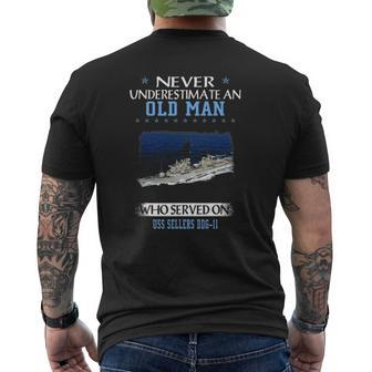 Uss Sellers Ddg-11 Destroyer Class Veterans Day Father Day Mens Back Print T-shirt | Mazezy