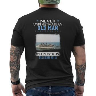Uss Sierra Ad-18 Veterans Day Father Day Mens Back Print T-shirt | Mazezy
