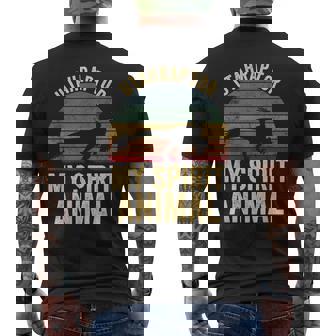 Utahraptor Is My Spirit Animal Dinosaur Lovers Utah Men's T-shirt Back Print - Monsterry