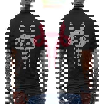 Útero Muestra Arteenenoso Feminista Feminista Dedo Medio Cuello Camiseta Hombre Estampado Espalda - Regaloses