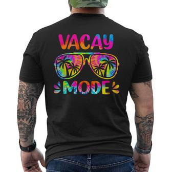 Vacay Mode Palm Tree Beach Vacation Summer Getaway Holiday Men's T-shirt Back Print - Monsterry AU