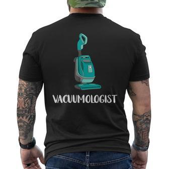 Vacuum Cleaner Housekeeping Household Hoover Vacuumologist Men's T-shirt Back Print - Thegiftio UK