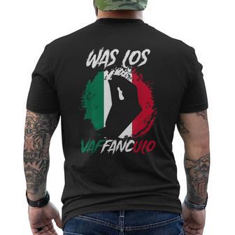 Vaffanculo Italian Flag T-Shirt mit Rückendruck - Seseable