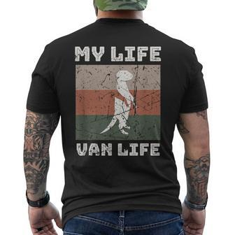 Van Life Clothing Retro Vintage Van Dwellers Vanlife Nomads Men's T-shirt Back Print - Monsterry UK