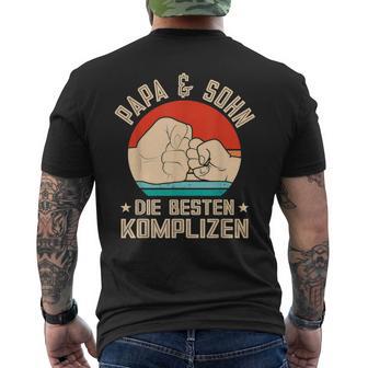 Vater Papa Sohn T-Shirt mit Rückendruck - Geschenkecke