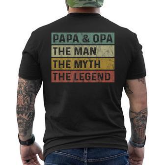 Vatertag Papa Father Day Männer Herren Papi Kinder T-Shirt mit Rückendruck - Geschenkecke