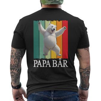 Vatertagsgeschenk Papa Bäratertagater & Opa Geschenk T-Shirt mit Rückendruck - Geschenkecke