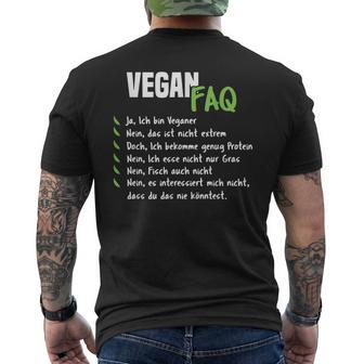 Vegan Vegan Vegan Slogan T-Shirt mit Rückendruck - Seseable