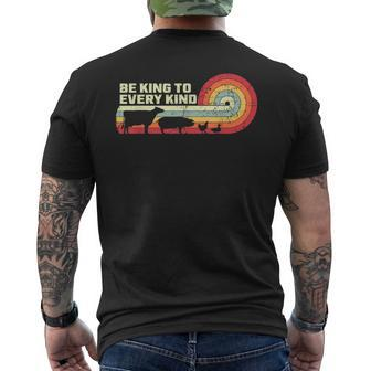 Vegan Be King To Every Kind Animal Rights Veganism Veggie Men's T-shirt Back Print - Monsterry DE